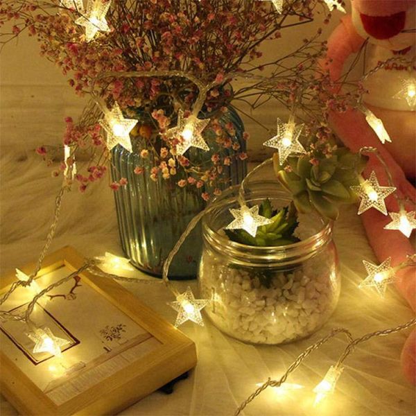

usb power led pentagram shaped garland lights fairy string waterproof outdoor lamp holiday wedding party lights decoration #t1p