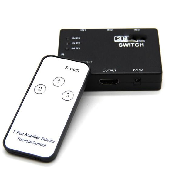 

1080p -compatible video switch switcher -compatible splitter 3 input 1 output port hub for dvd hdtv xbox ps3 ps4
