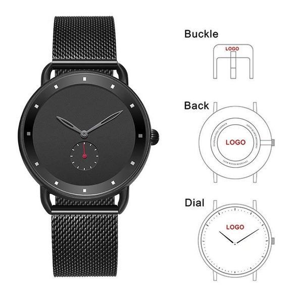 

wristwatches cl038 luxury own brand name watch mens wrist factory designer your man stainless steel custom logo, Slivery;brown