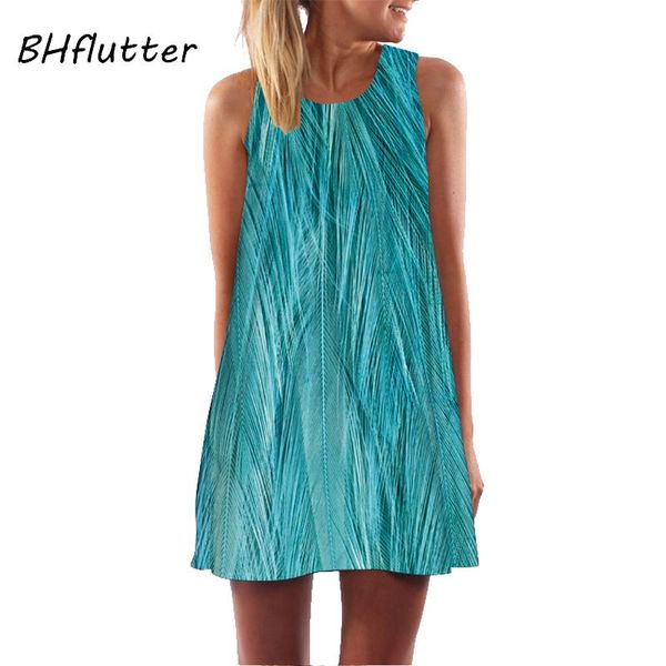 

casual dresses bhflutter vestidos verano 2021 summer dress women fashion green sundress chiffon boho ladies cute mini beach, Black;gray