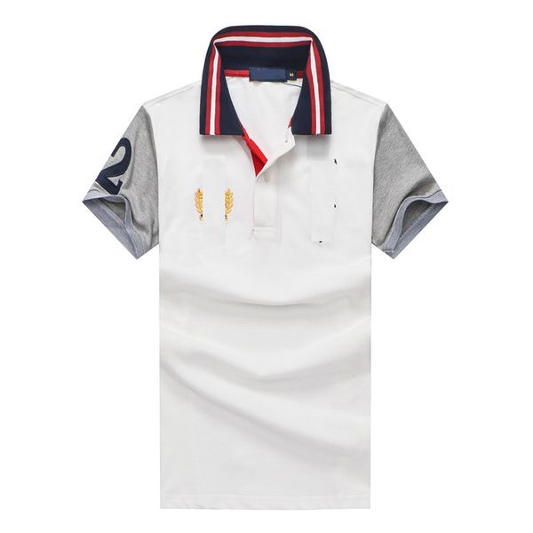 

polo fashion shirt mens polo horse label shirts man high street embroidery garter little printing brands cotton clothing tees, White;black