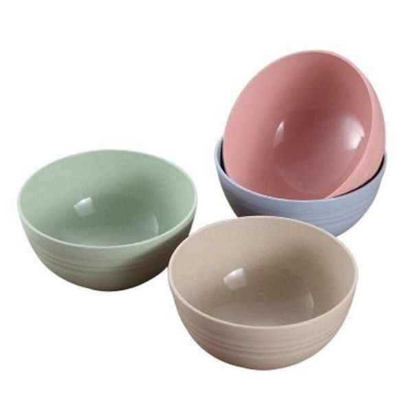 

bowls 15cm wheat straw large bowl noodle soup kitchen dormitory instant anti-scald and drop-resistant