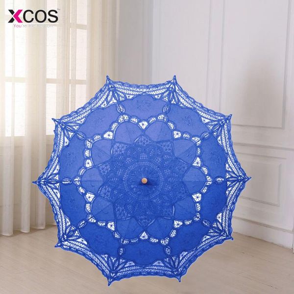 

other accessories multicolor 30'' vintage style handmade embroidered cotton lace parasol sun umbrella wedding bridal party decorat, White