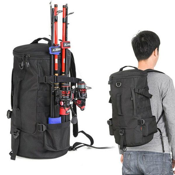 

backpack 23l multifunctional outdoor shoulder waterproof fishing camping bag tackle