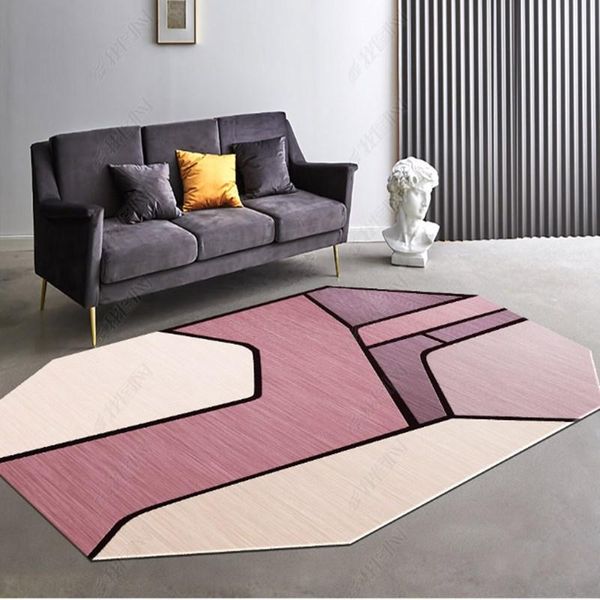 

carpets nordic style 3d carpet oval personality simple modern living room sofa coffee table cushion bedroom bedside