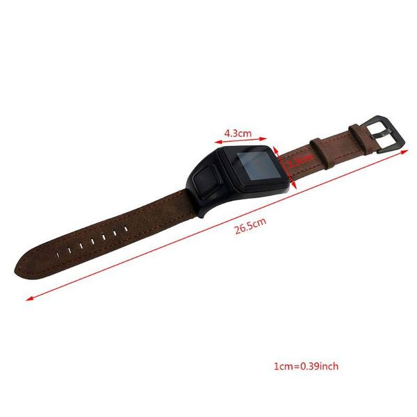 

watch bands replaced genuine leather wrist strap metal clasp buckle watchband bracelet for tomtom runner 2 3/spark 3 accessories, Black;brown