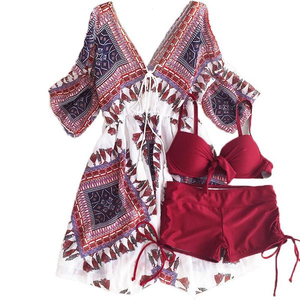 

plus size 3xl 4xl 2xl women 3 piece women tankini sets swimsuit beach bathing