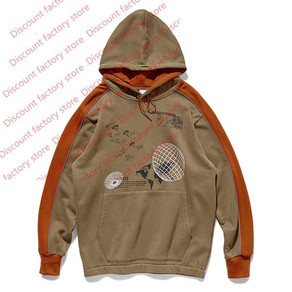 

hip hop streetwear hoodie men patchwork print hoodie sweatshirt autumn winter pullover men cotton loose, Black