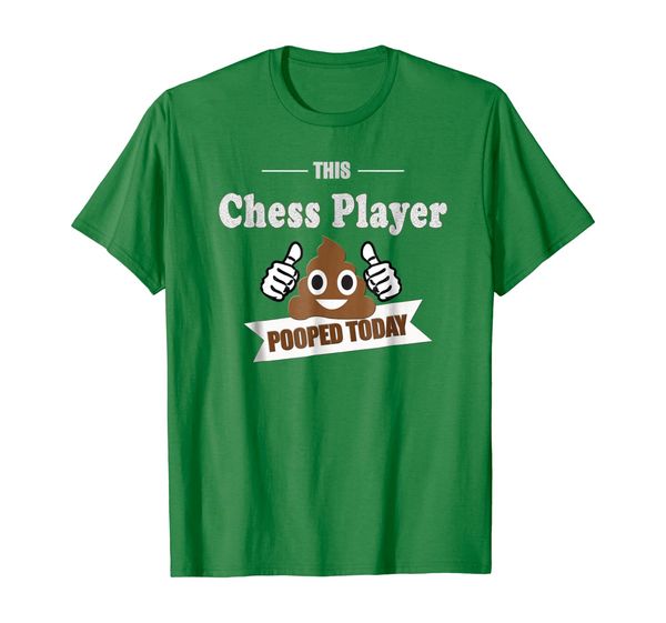 

chess player gift t-shirt, game pooped today vintage laugh, White;black
