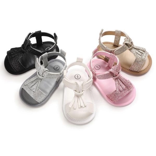 

first walkers 2021 baby girl princess tassels shoes pu leather summer infant soft sole toddler crib shoe prewalker moccasin shining