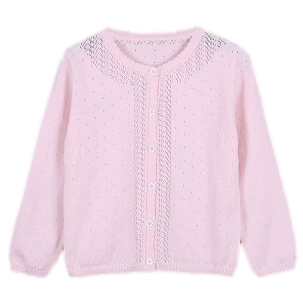 

children girls cardigan sweater blue 100% cotton girls jaket coat for 2 3 4 6 8 10 years old kids clothes okc195126 211106