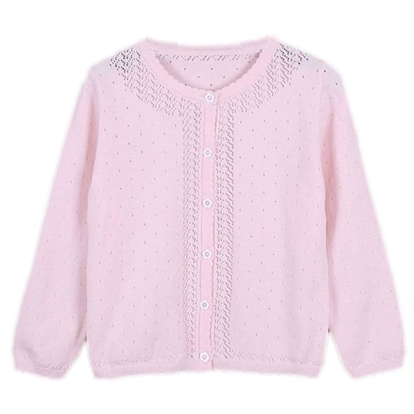 Bambini Ragazze Cardigan Maglione Blu 100% Cotone Ragazze Cappotto Jaket Per 2 3 4 6 8 10 Anni Vestiti Per Bambini OKC195126 211106