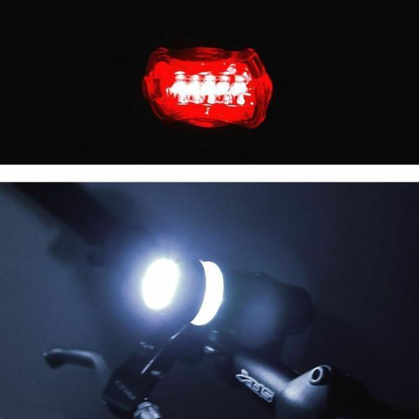 

bike lights front rear light bicycle led headlight taillight set night cycling lamp kit mtb mountain