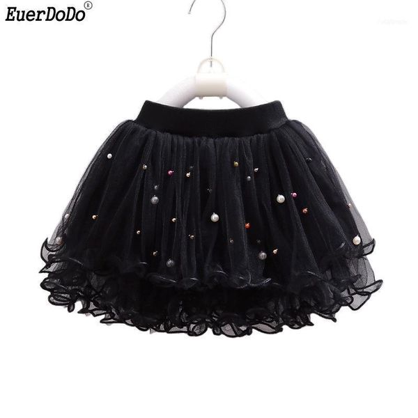 

skirts children's tulle skirt pearl inlay for girl age 1-12 years girls chiffon dance teenage tutu1, Blue