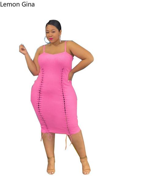 

casual dresses lemon gian summer 2021 corn-binding dress with straps and corns in a large size, Black;gray