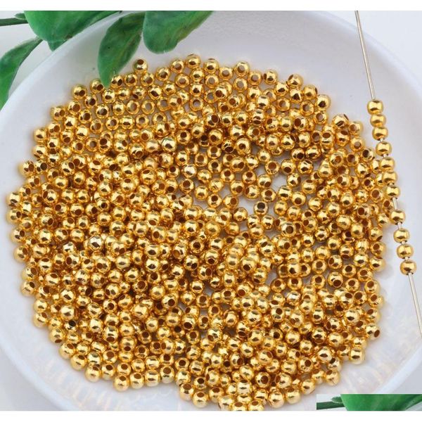 

sell 2000 plated gold / plated silver seamless ball spacer be jllpti home003, Bronze;silver