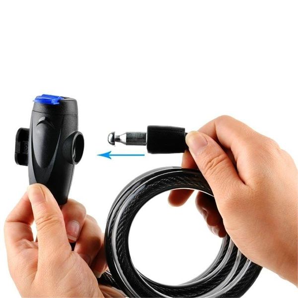 

bike locks 2021 universal lock anti-theft with 2 keys for bicycle motorcycle security steel rope cable lockers