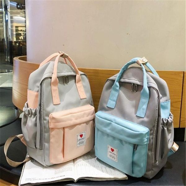 

outdoor bags women backpack for teenage girls 2021 summer fashion female casual school students shoulder sweet travel backpacks