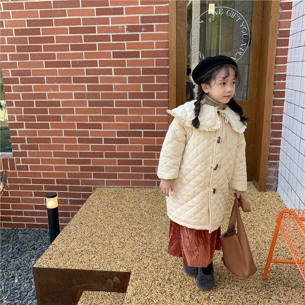 Aşağı Ceket Melario Bebek Kız Kış Uzun Parkas Moda Kız Mont Prenses Sevimli Giysiler Çocuk Toddler 2-7Y için Sıcak Ceketler