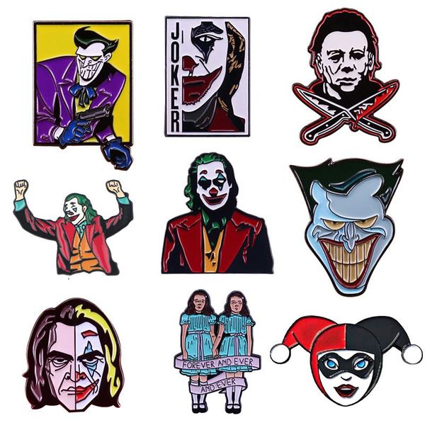 

pins, brooches dz268 fashion figure anime cool collection enamel pins and for women lapel pin backpack bags badge kids gifts, Gray