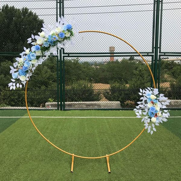

party decoration 2.5m big circle wedding birthday arch background wrought props single flower door rack balloon