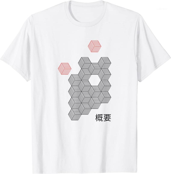 

women's t-shirt 90s japanese aesthetic minimalist geometric abstract art, White