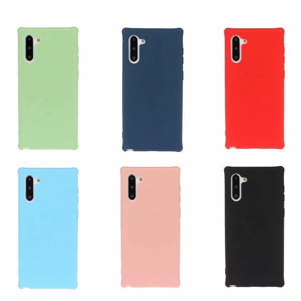 

shockproof slim matte soft tpu case for samsung galaxy s10+ s10 s10e a70 a50 a40 a30 a20 a10 ultra thin plain luxury phone cover back coque