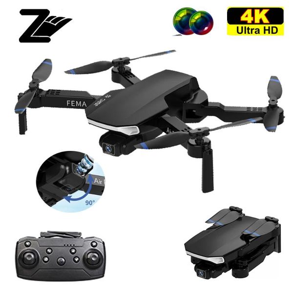

2021 new s8 mini drone 4k hd dual professional camera 2.4g wifi fpv optical flow altitude hold foldable quadcopter rc dron toy