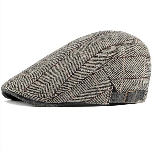 

women men hats beret caps black herringbone newsboy baker boy tweed flat cap mens hat winter autumn, Blue;gray