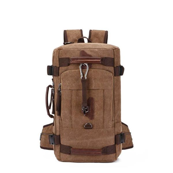 

backpack canvas outdoor student mountaineering bag shoulder crossbody travel
