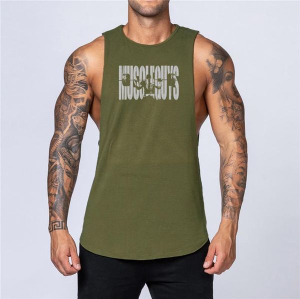 

fashion workout sportswear stringer men clothing bodybuilding singlets cotton fitness mens tank vest muscle sleeveless shirt, White;black