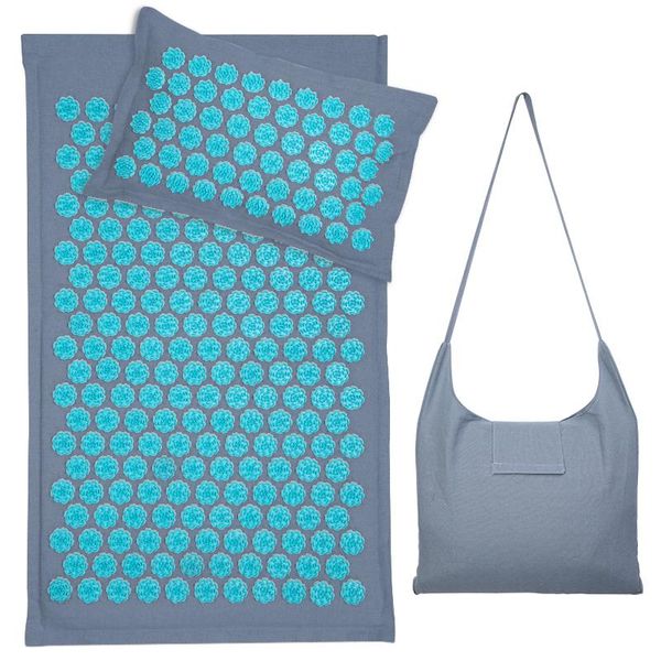 

cushion/decorative pillow accupuncture cushion acupressure mat 2pc/3pcs set nature linen coconut palm yoga lotus spike massage with bag