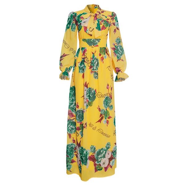 

ethnic clothing african dresses for women vintage floral printed long dress vestidos full sleeve loose boho beach party africa clothes, Red