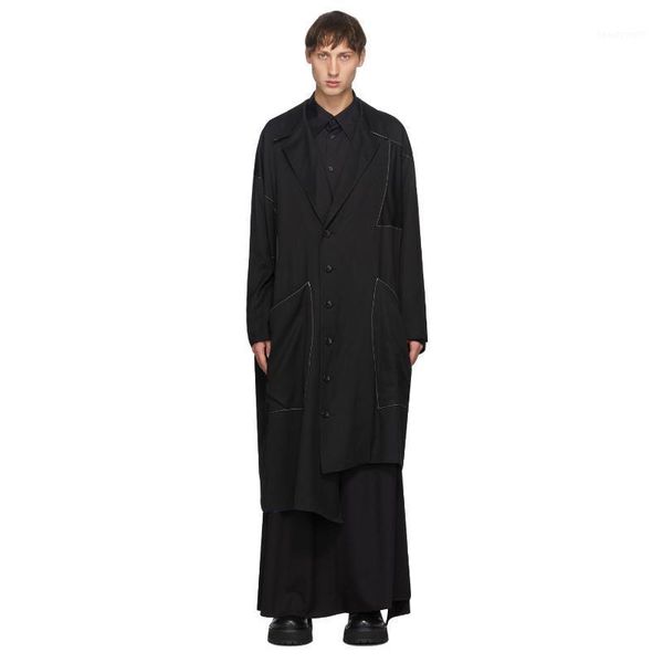 

men's trench coats s-6xl2021 casual coat, Tan;black