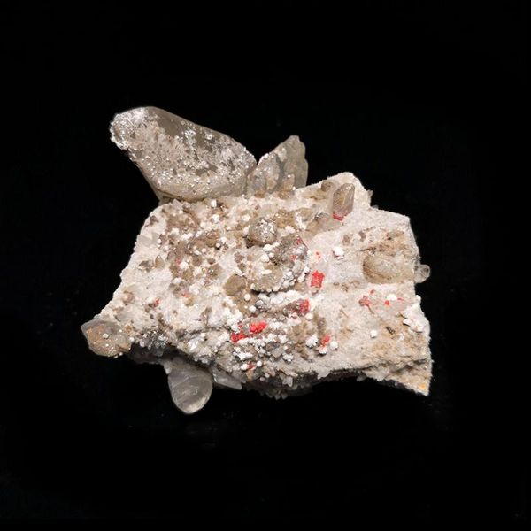 

decorative objects & figurines 133g a5-1 natural stone calcite and realgar mineral crystal specimen home decoration from hunan province chin
