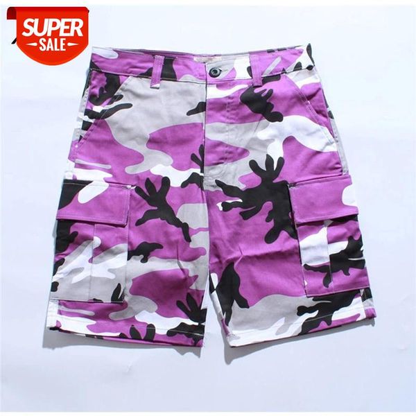 

2018 HOT Tri Color Camo Patchwork Cargo Shorts Men's Hip Hop Casual Camouflage Trousers Fashion Streetwear Joggers Sweatshorts #Us1B, Black