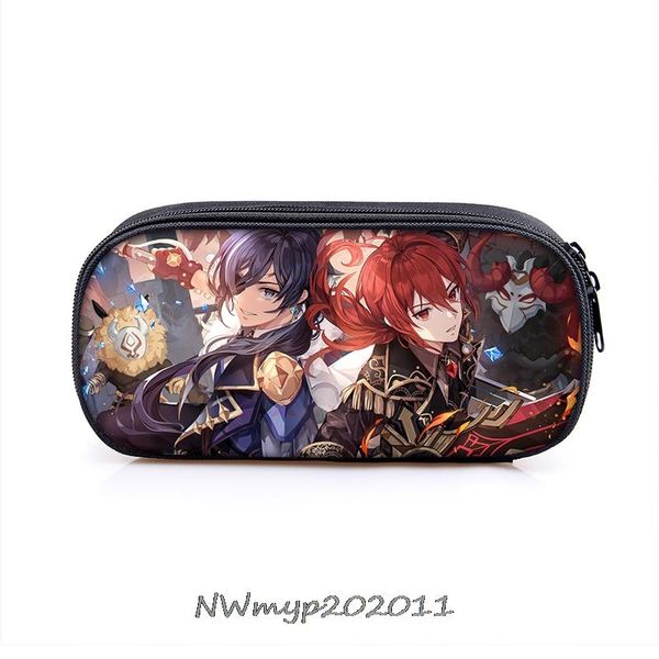 

cosmetic bags & cases pen bag game genshin impact case holder women makeup kids pencil box girl stationary school supplies