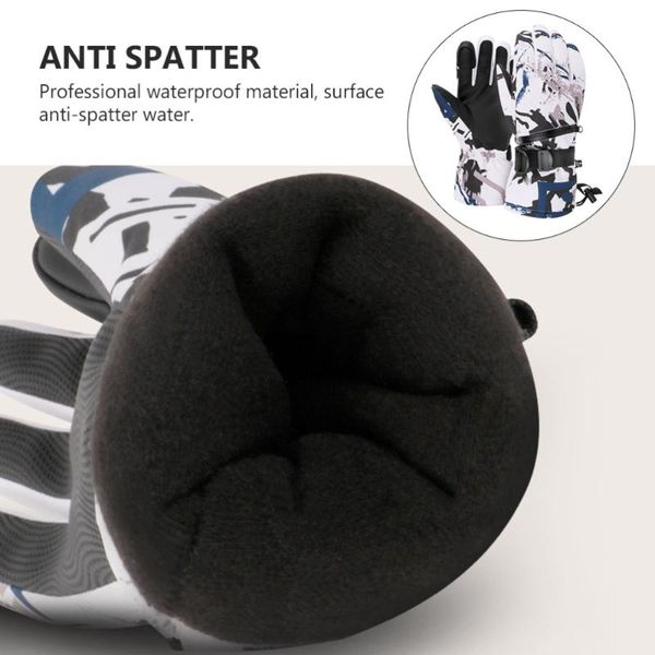 

ski gloves 1 pair of outdoor windproof anti-skid skiing winter riding