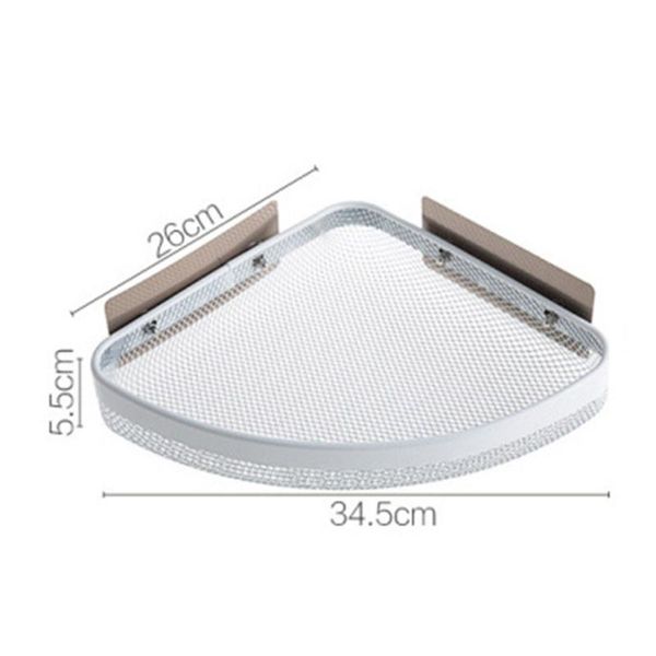 

shelf holder triangle shelf bathroom kitchen wrought iron 34.5*26*5.5cm