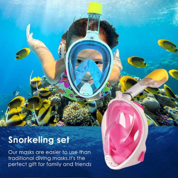 

diving masks full face snorkeling anti-fog protector set for adults snorkel mask scuba