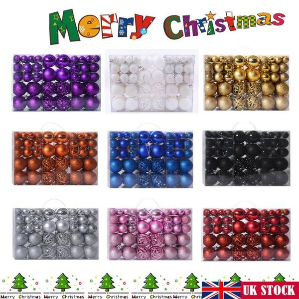 

party decoration 100 pieces / set christmas balls tree decorations luminous ball matte hollow home decor year