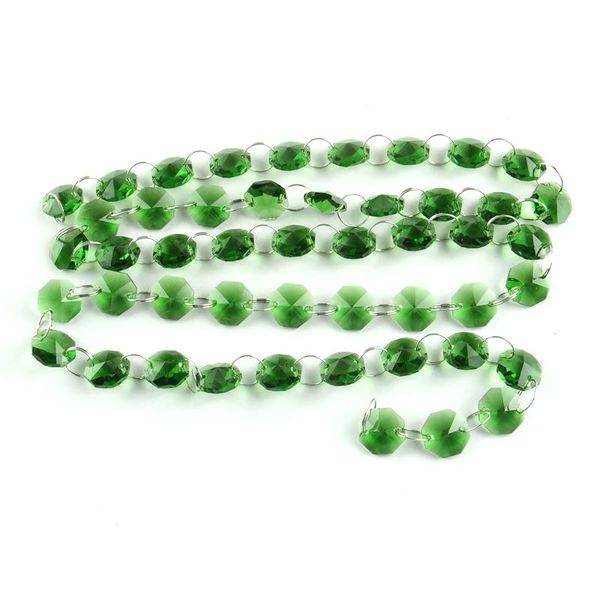 

5/10/50/100 meter crystal bead strand chandelier lamp octagon chain glass garland for wedding/x-mas tree/room decoration