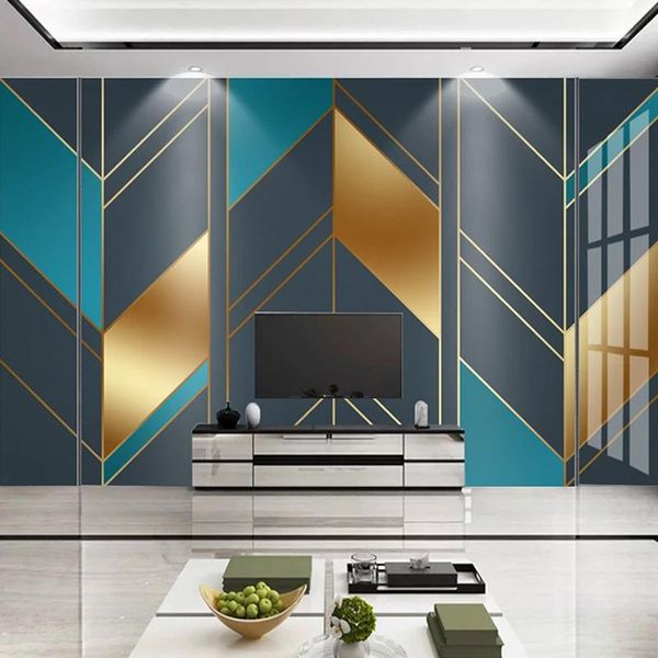 

wallpapers custom 3d mural wallpaper for walls modern geometric pattern living room sofa tv background wall painting papers home decor