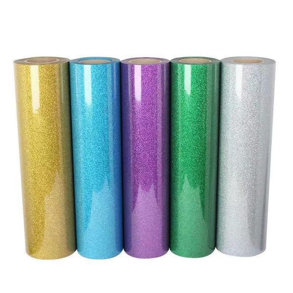 

window stickers 25cmx150cm beautiful color glitter heat transfer press cutting plotter iron on htv film
