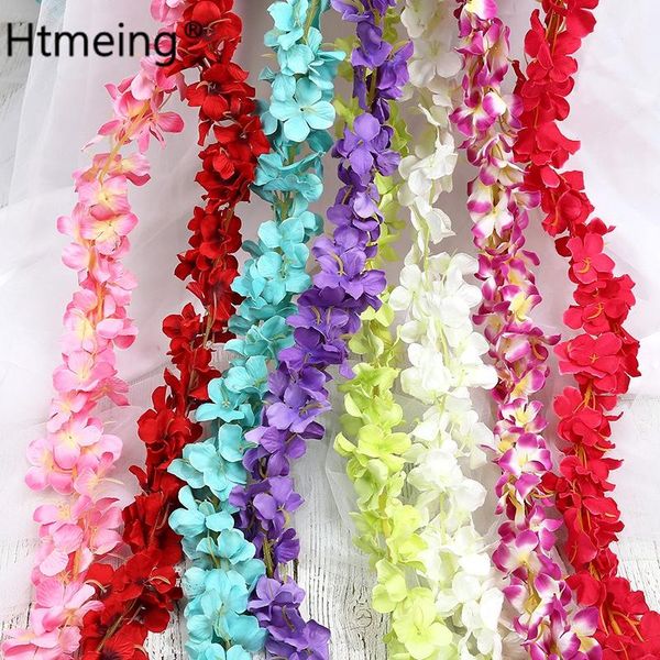 

decorative flowers & wreaths 1.8m htmeing silk artificial rattan string vine for home wedding garden decoration hanging garland wall