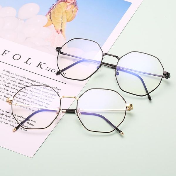 

fashion sunglasses frames round transparent glasses eyeglass frame for men women optical luxury clear lens men's eyewear, Black