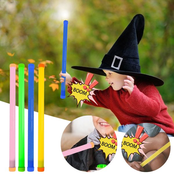 

children's plastic toy sounding tube ghost knot pattern shake stick fart