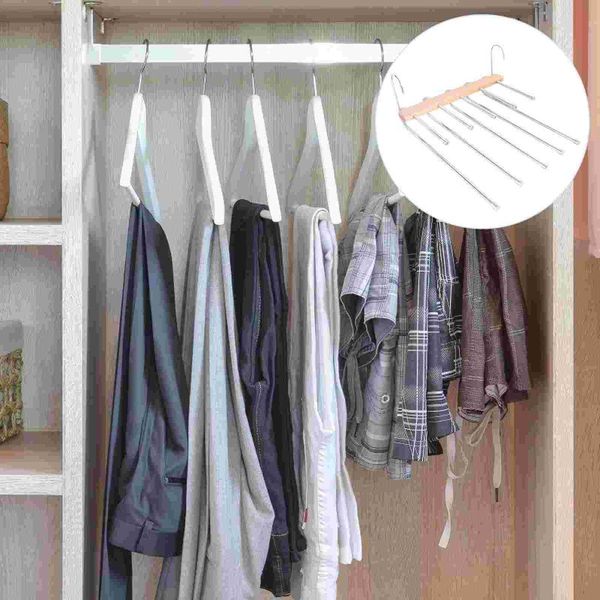 

hangers & racks 1pc multi-layer pants hanging rack non-slip trouser hanger for closet organizer