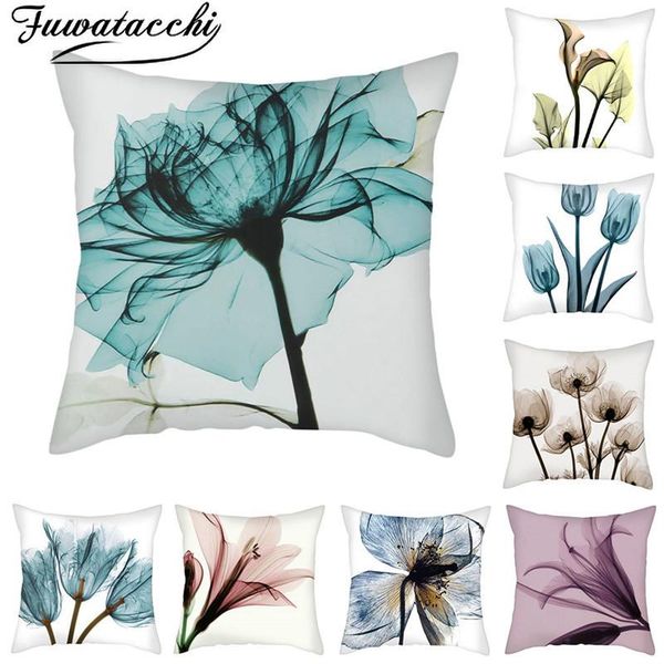 

cushion/decorative pillow fuwatacchi flower pattern case colorful gift cushion cover for home sofa and car decorative throw pillowcase