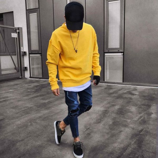 

2021 new fashion men slim biker denim ny frayed casual pencil distressed rip trousers male drop shipping gxvz, Blue